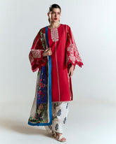 3-PC Unstitched Digital Printed Embroidered By Jugnu | AHITI